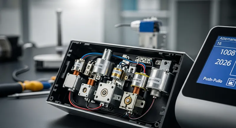 Dispozitive de prezență ale solenoizilor push-pull