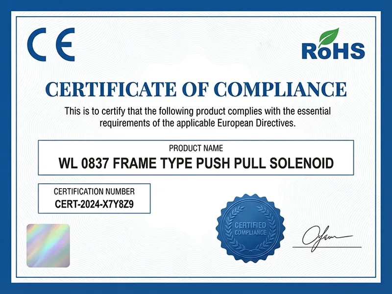 CE RoHS Compliance