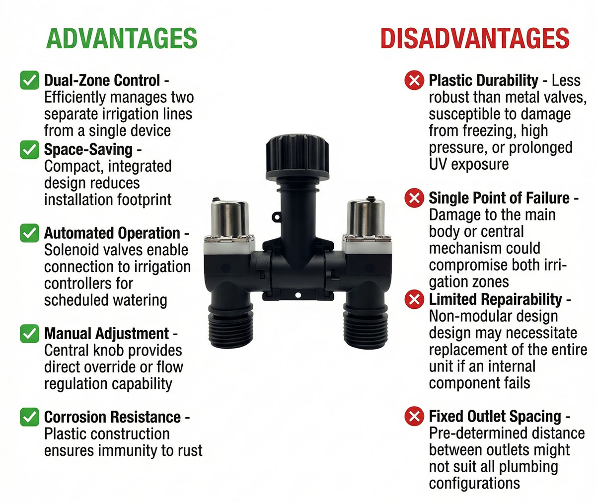 Irrigation Control Valve Advantages and Disadvantages