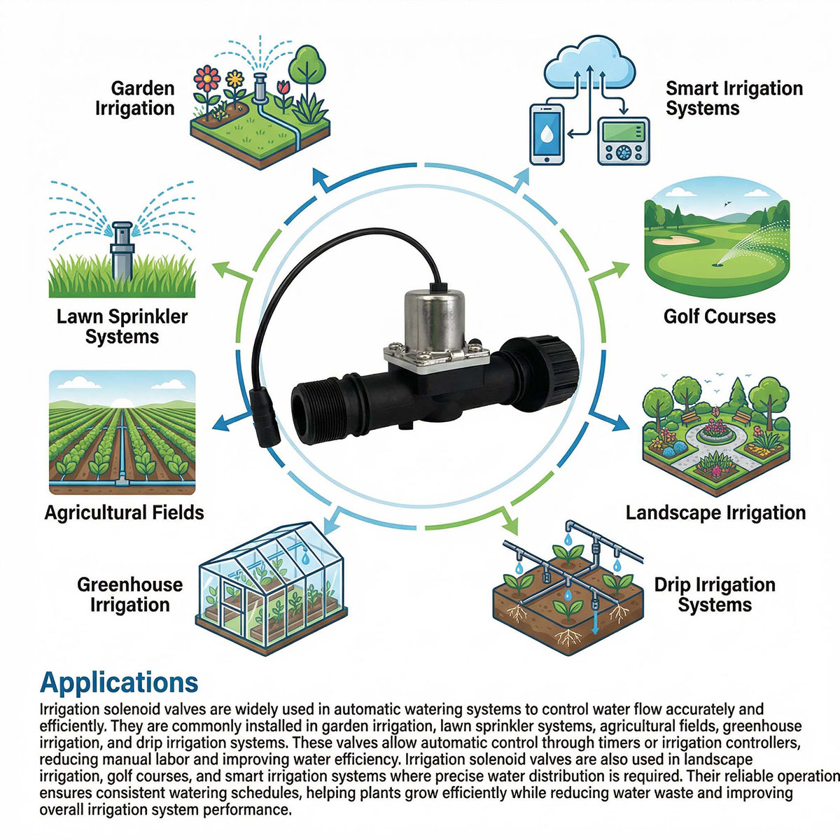 Irrigation Solenoid Valve Applications