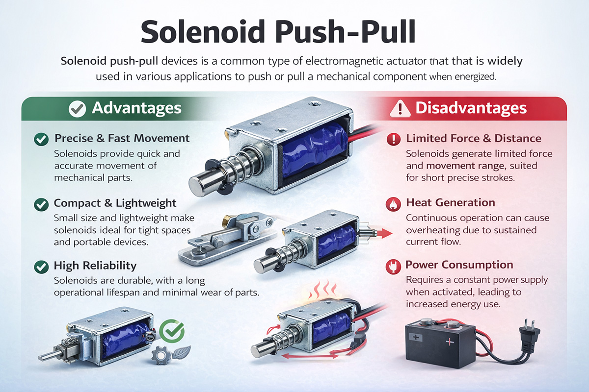 Solenoid Push Pull Advantage and Disadvantage