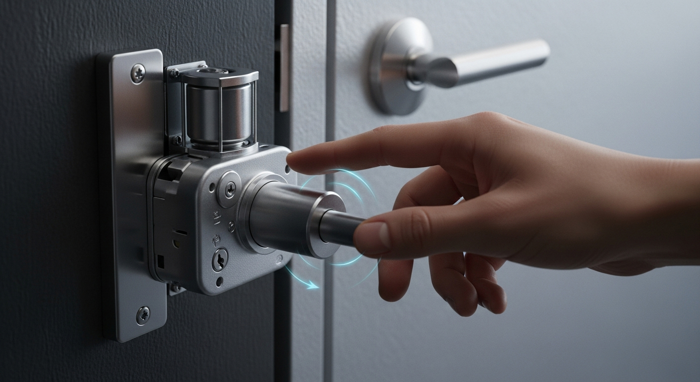Solenoid door lock applicaiton