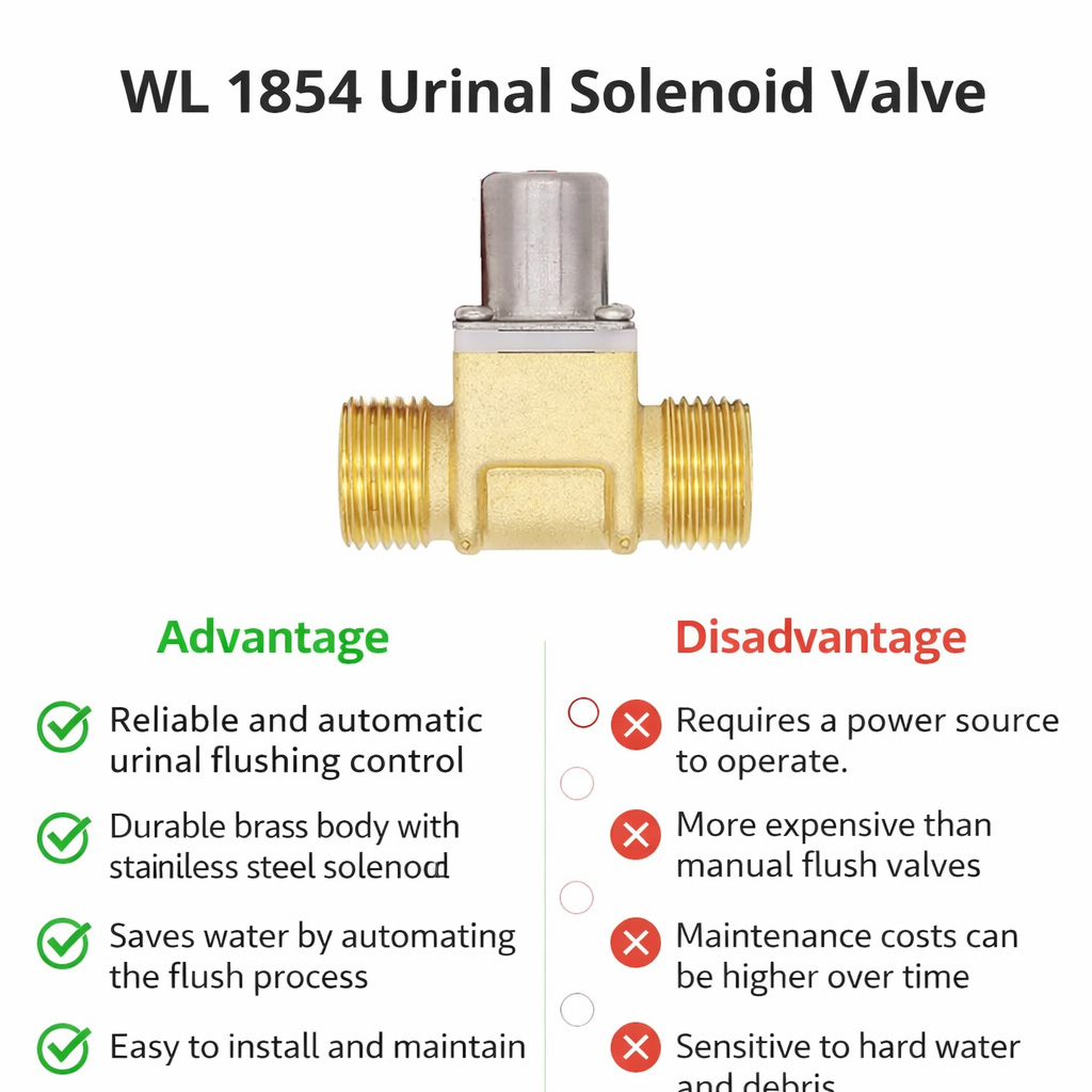 WL1854 Urinal Solenoid Valve Adv & Disadv