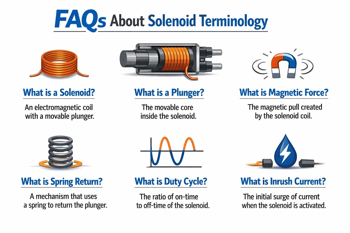 Häufig gestellte Fragen zur Magnetventil-Terminologie.