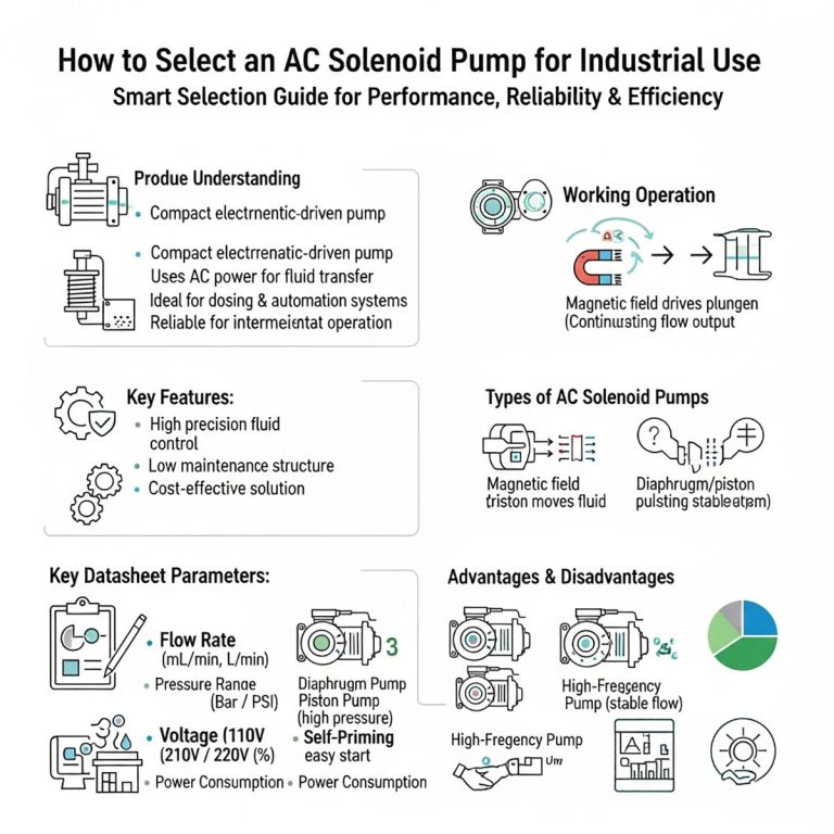 Cum să selectați o pompă solenoid de curent alternativ pentru uz industrial