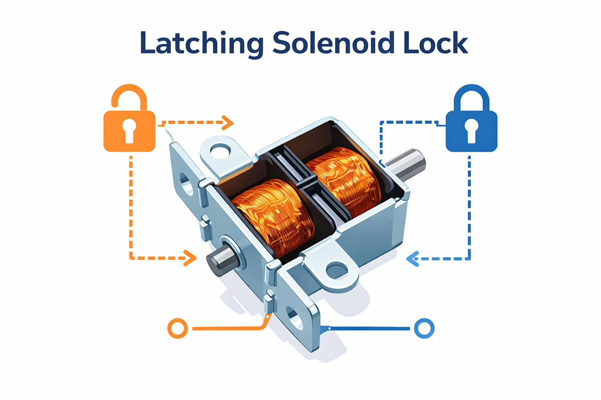 Låsande solenoidlåsapplikation