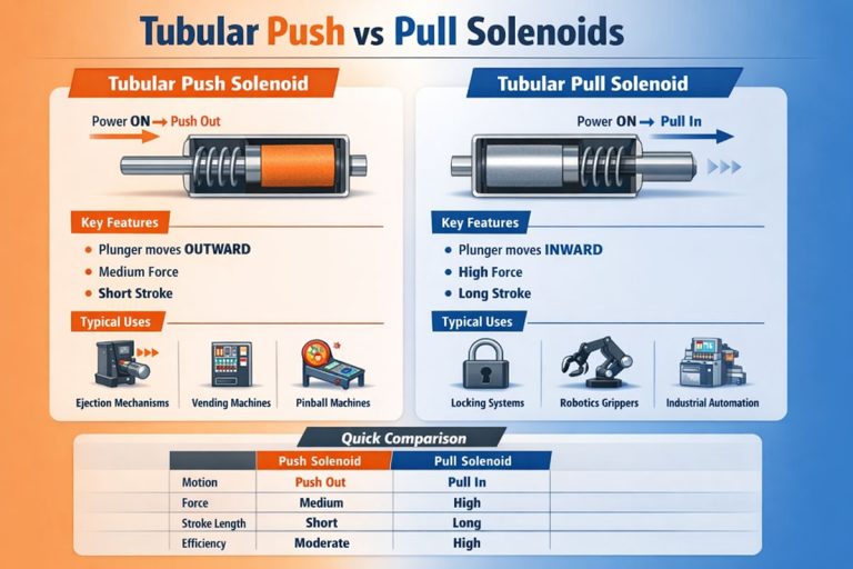 Sfaturi pentru selecția solenoidului tubular de tip împingere-tragere