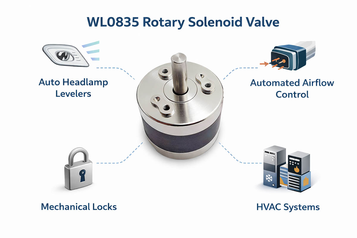 WL0835 Elettrovalvola rotativa per applicazioni industriali