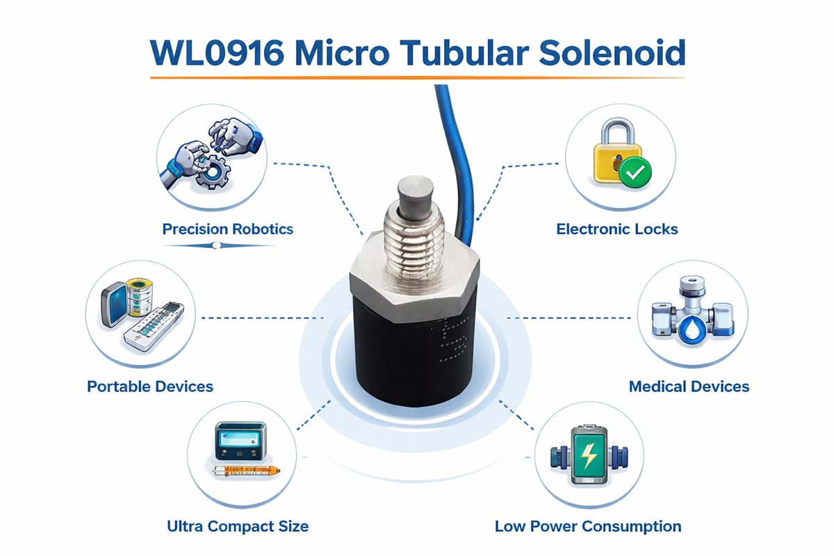 WL0916 Micro Tubular Solenoid Application