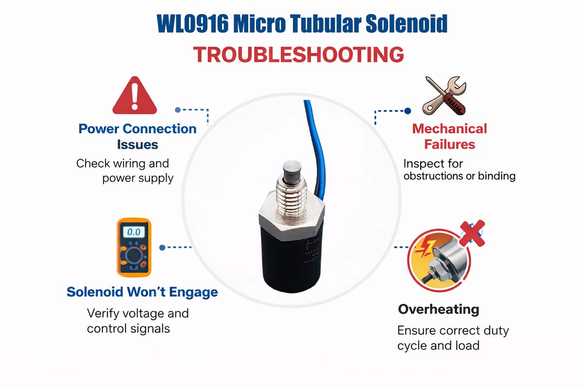 WL0916 Micro Tubular Solenoid Trouble Shooting
