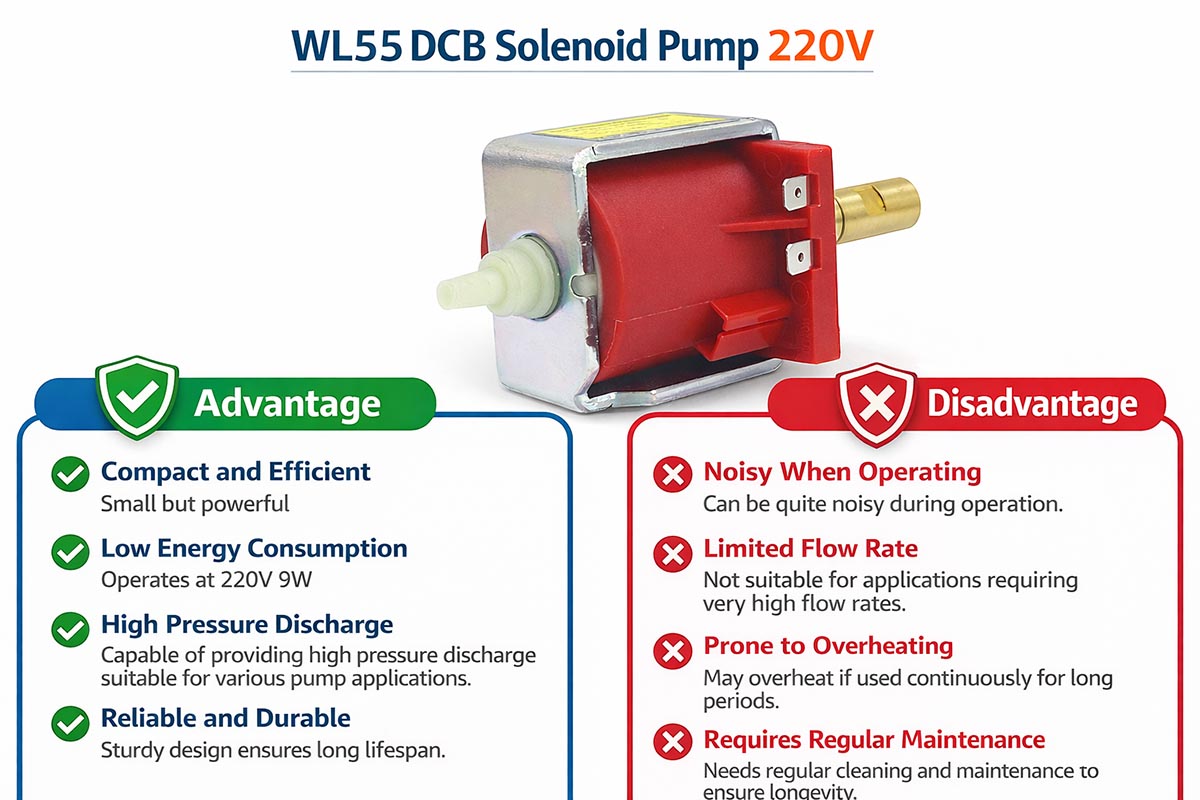 Mga Kalamangan at Disbentaha ng WL55 DCB Solenoid Pump