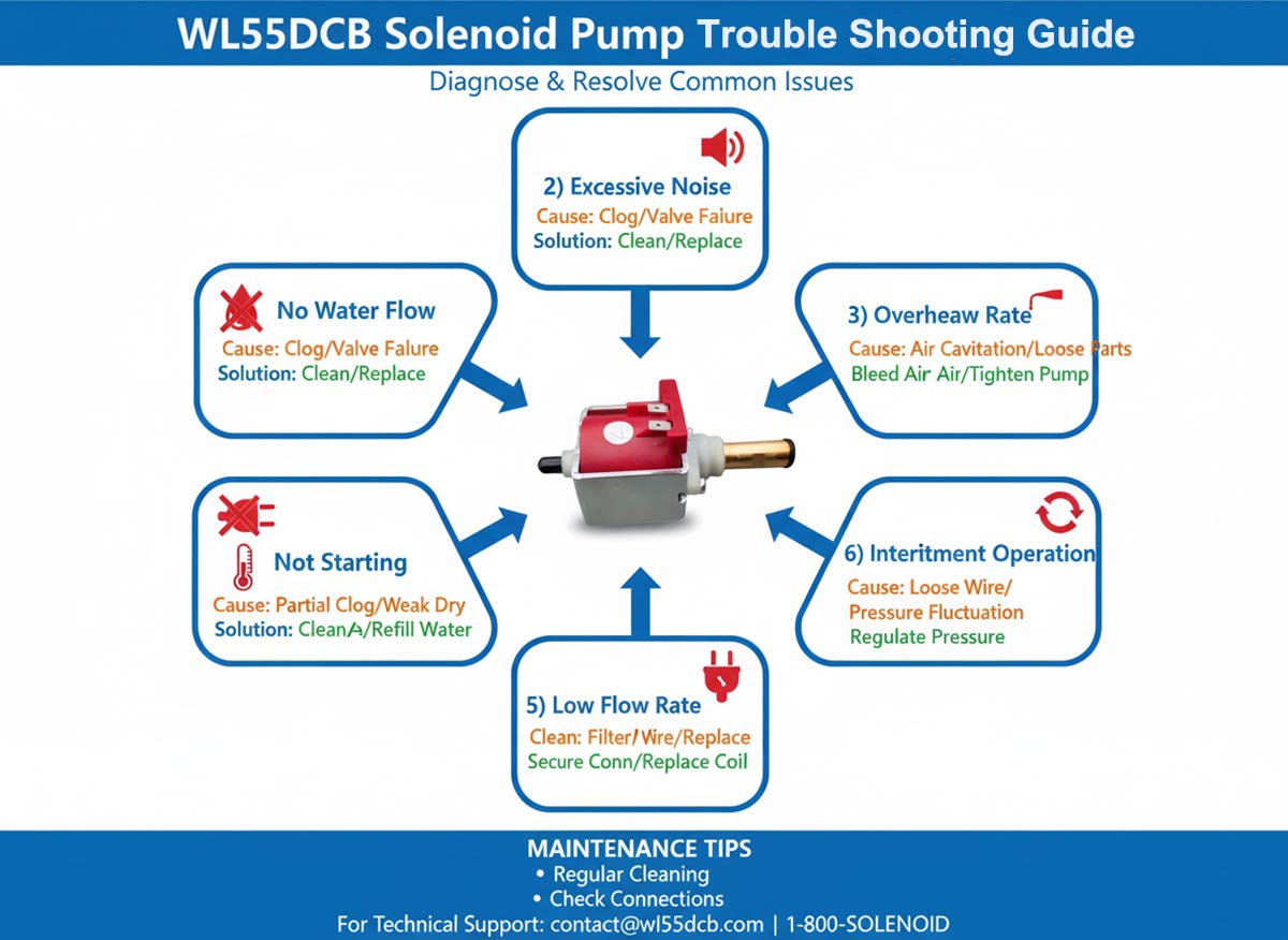 Gabay sa Pag-aayos ng Problema sa WL55 DCB Solenoid Pump