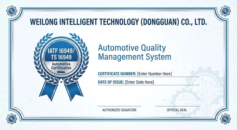 Weilong IATF16949 Zertifizierung