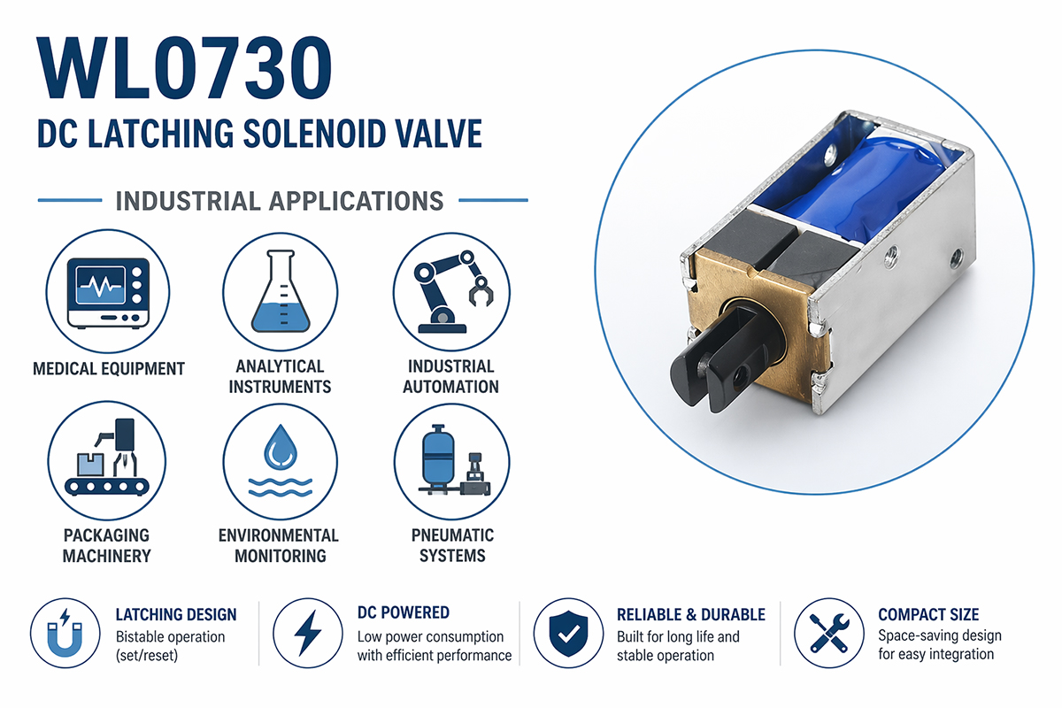 DC Latching Solenoid Valve Industrial Application