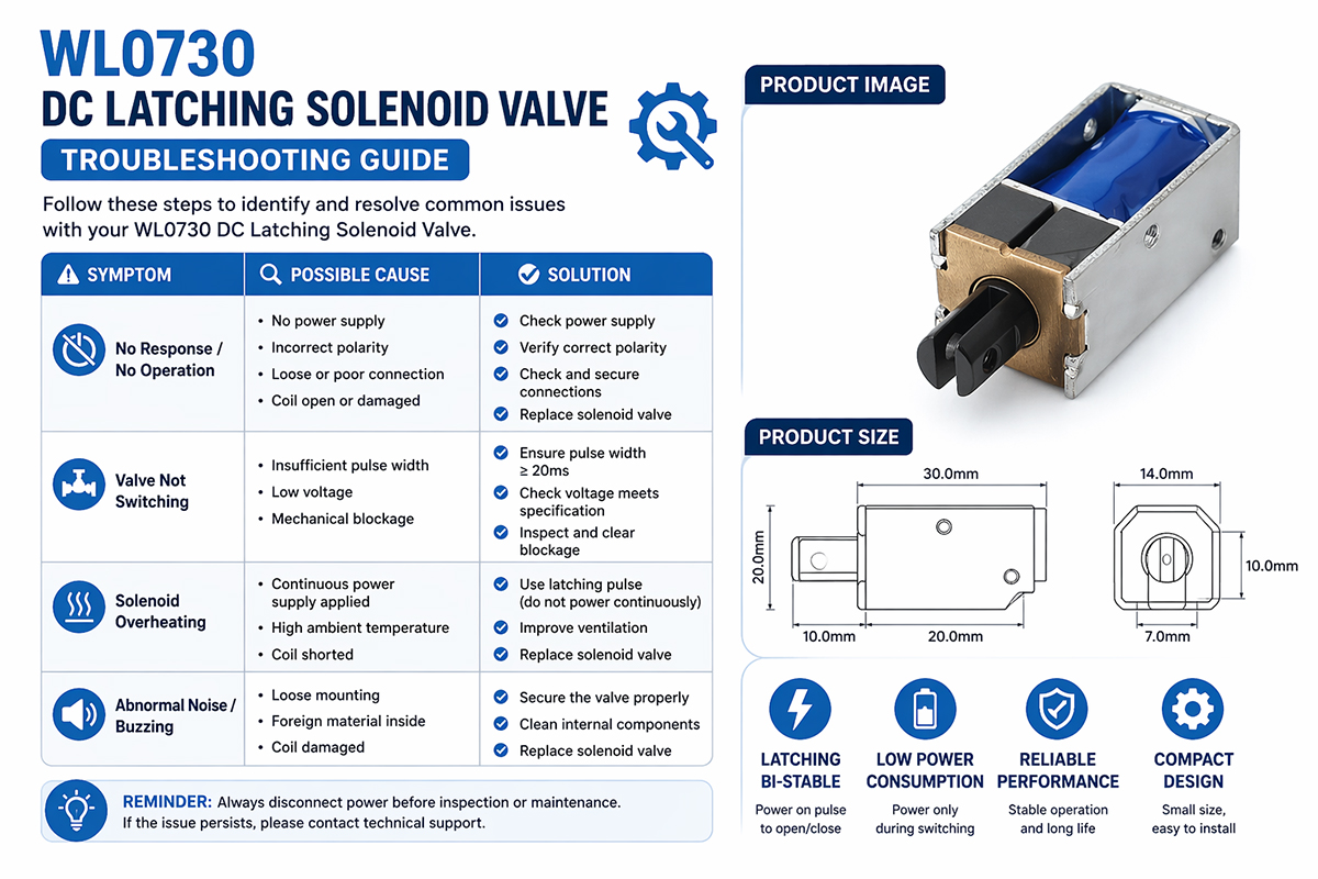 DC Latching Solenoid Valve Troubleshooting Guide