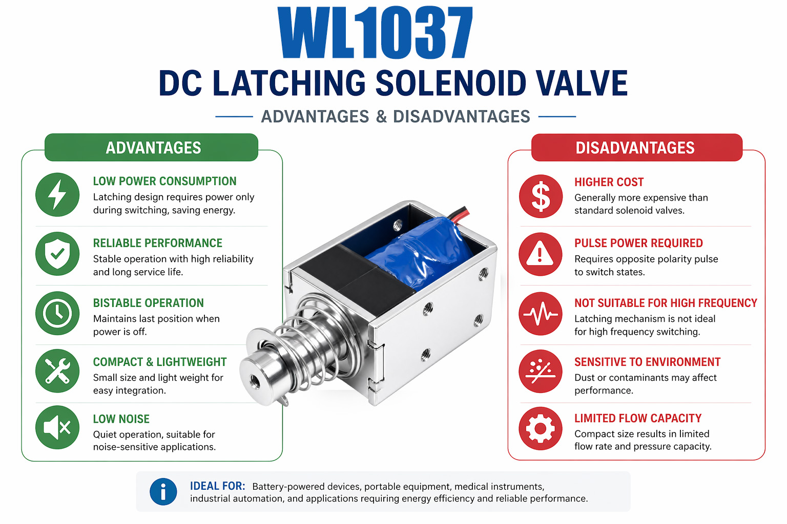 Latching DC Solenoid: Advantages and Disadvantages