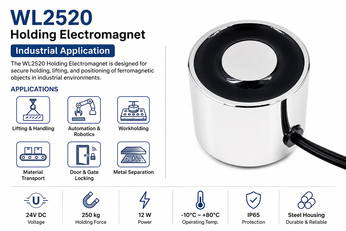 Holding Electromagnet Industrial Application