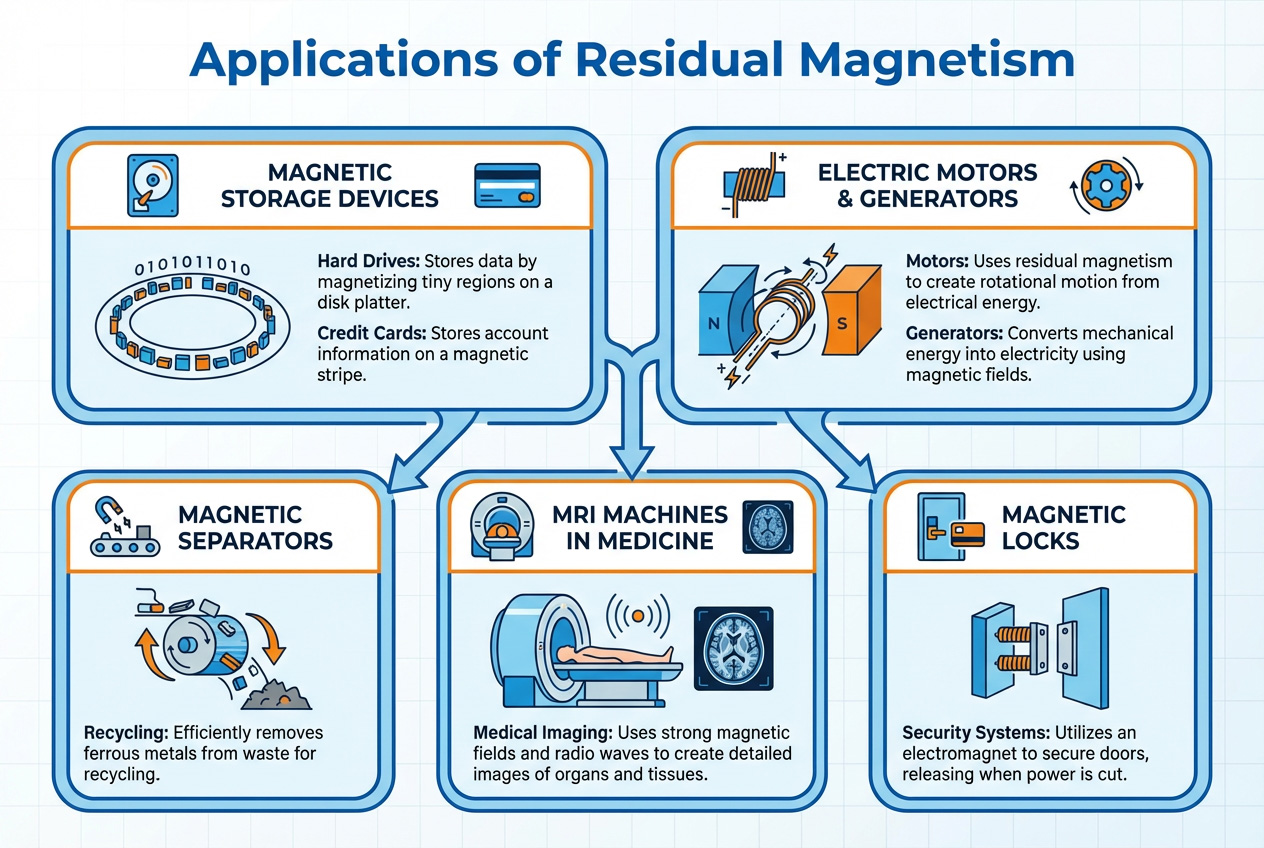 Magnetismo residual: aplicaciones industriales