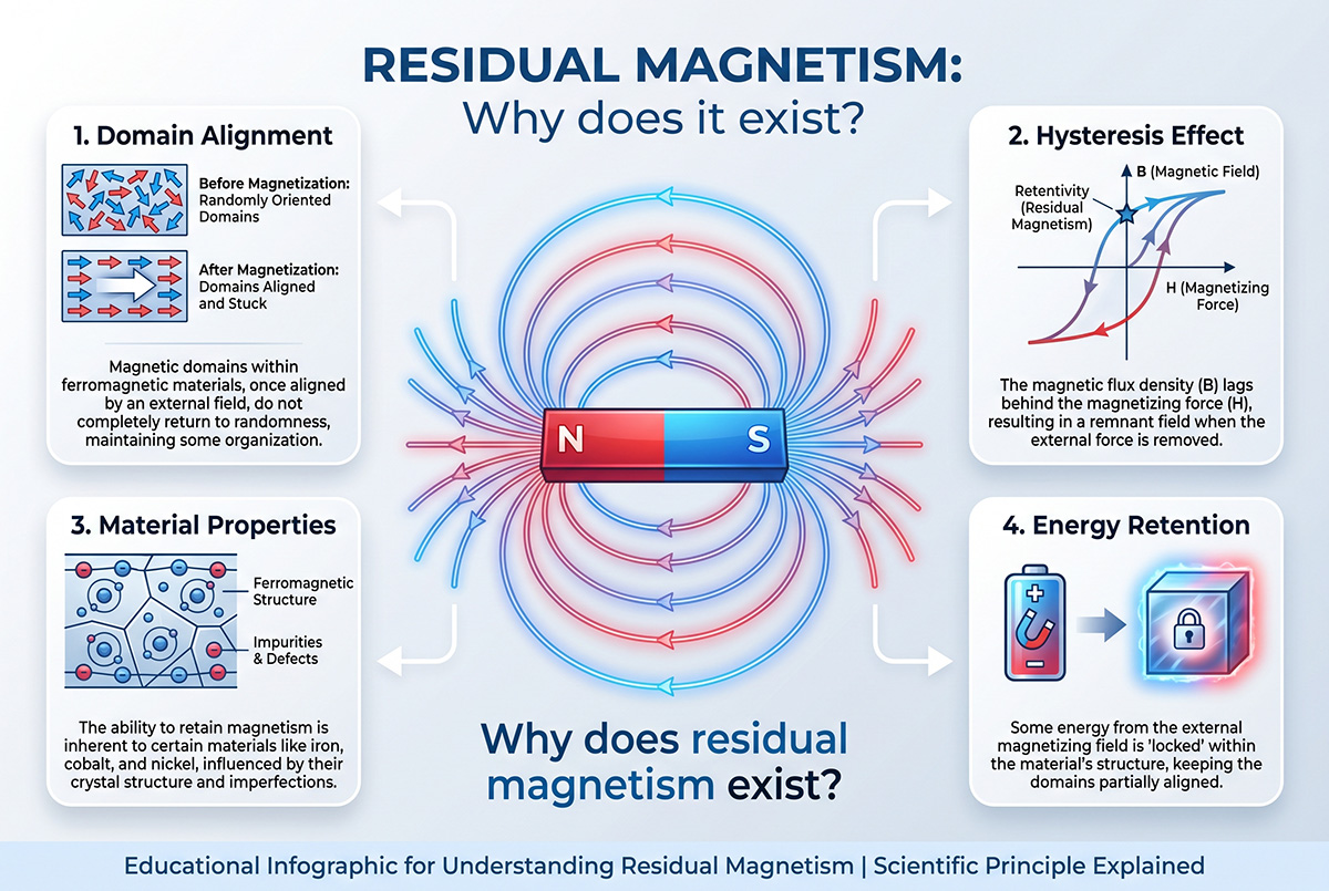 Magnetismo residual: ¿por qué existe?