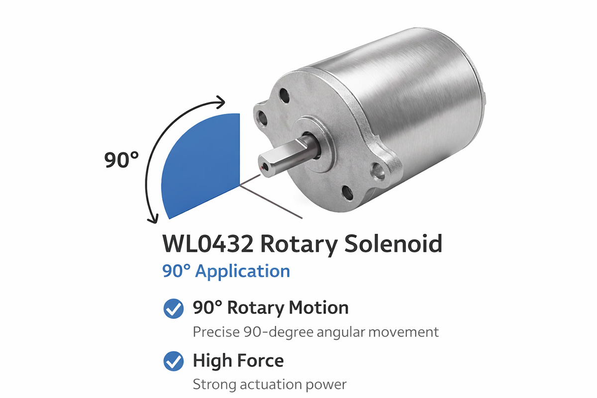 Scheda tecnica dell'elettrovalvola rotativa WL0432 a 90 gradi