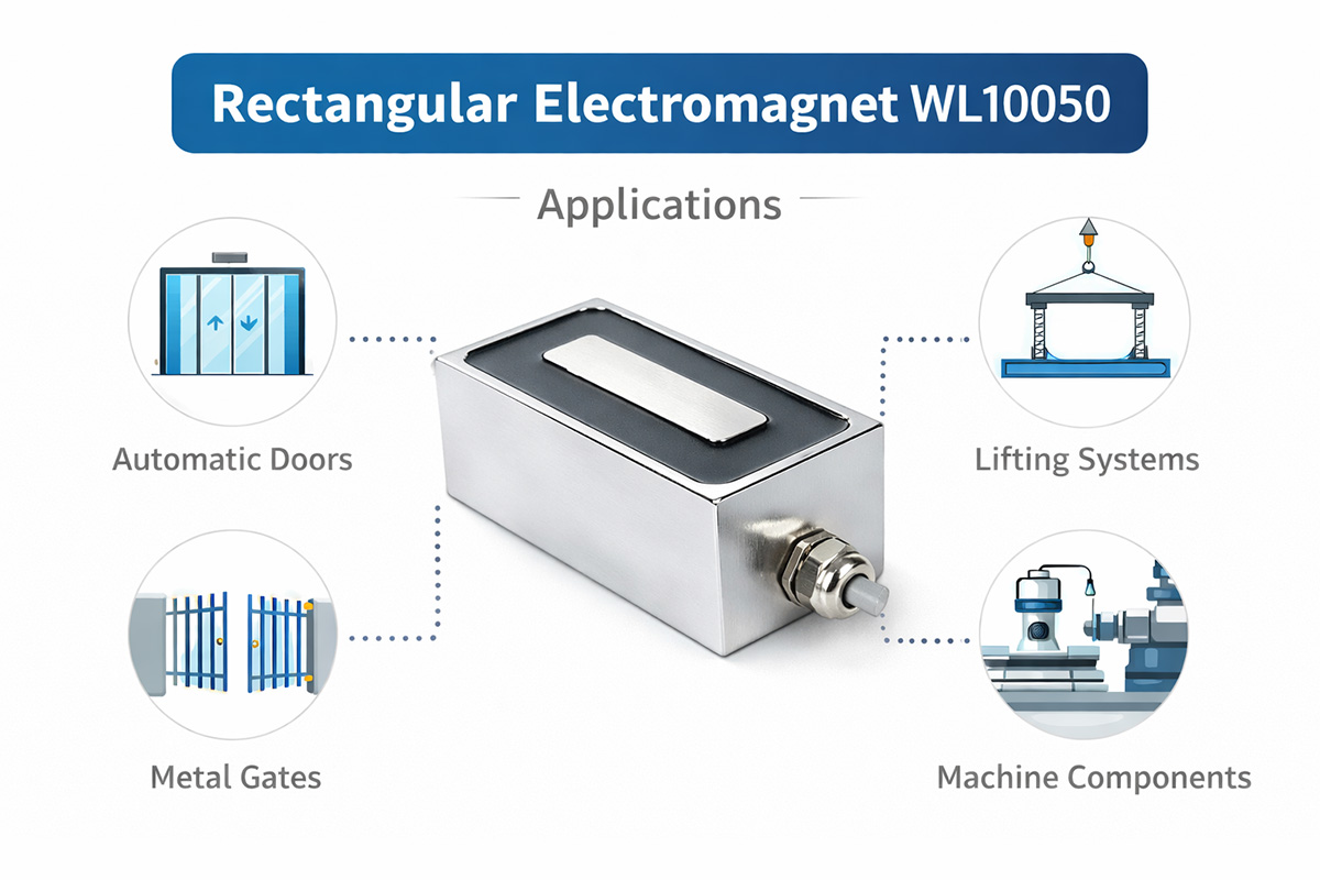 WL10050 Rectangular Electromagnet Application