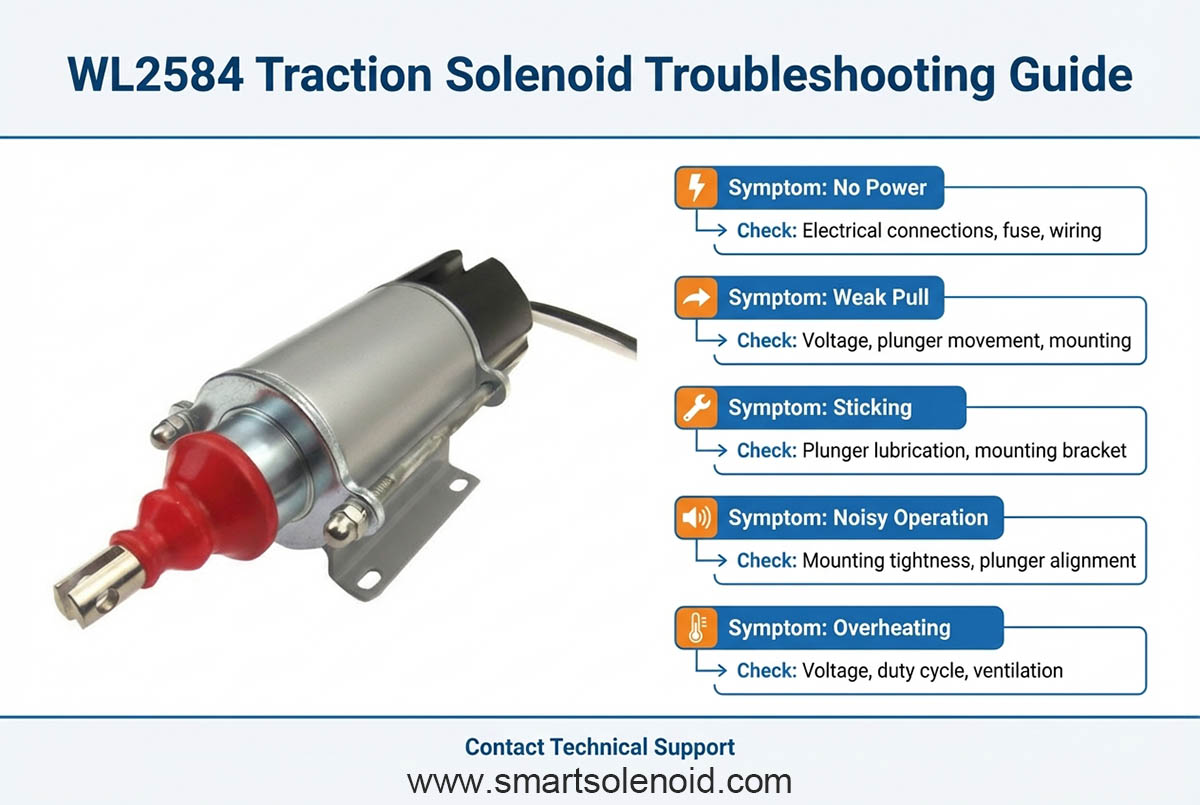 WL2584 Traction Solenoid Trouble Shooting Guide