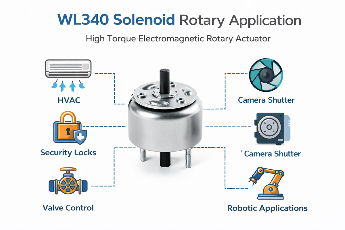 WL340 Solenoid Roterende Industriel Anvendelse