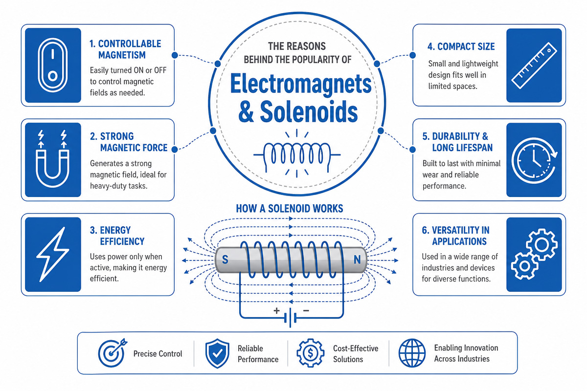 why electromanget and solenoid are getting popular