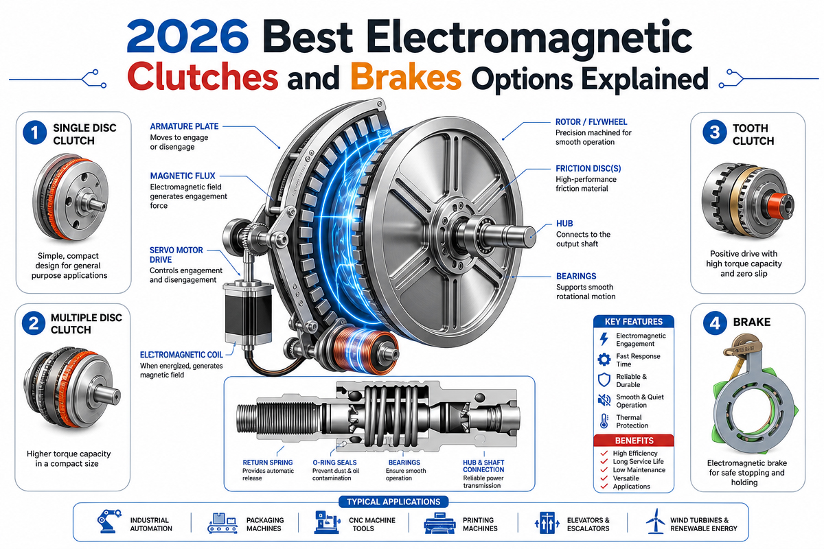 2026 Best Electromagnetic Clutches and Brakes Options Explained