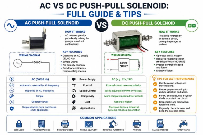 Ghid complet și sfaturi pentru solenoidul push-pull AC VS DC