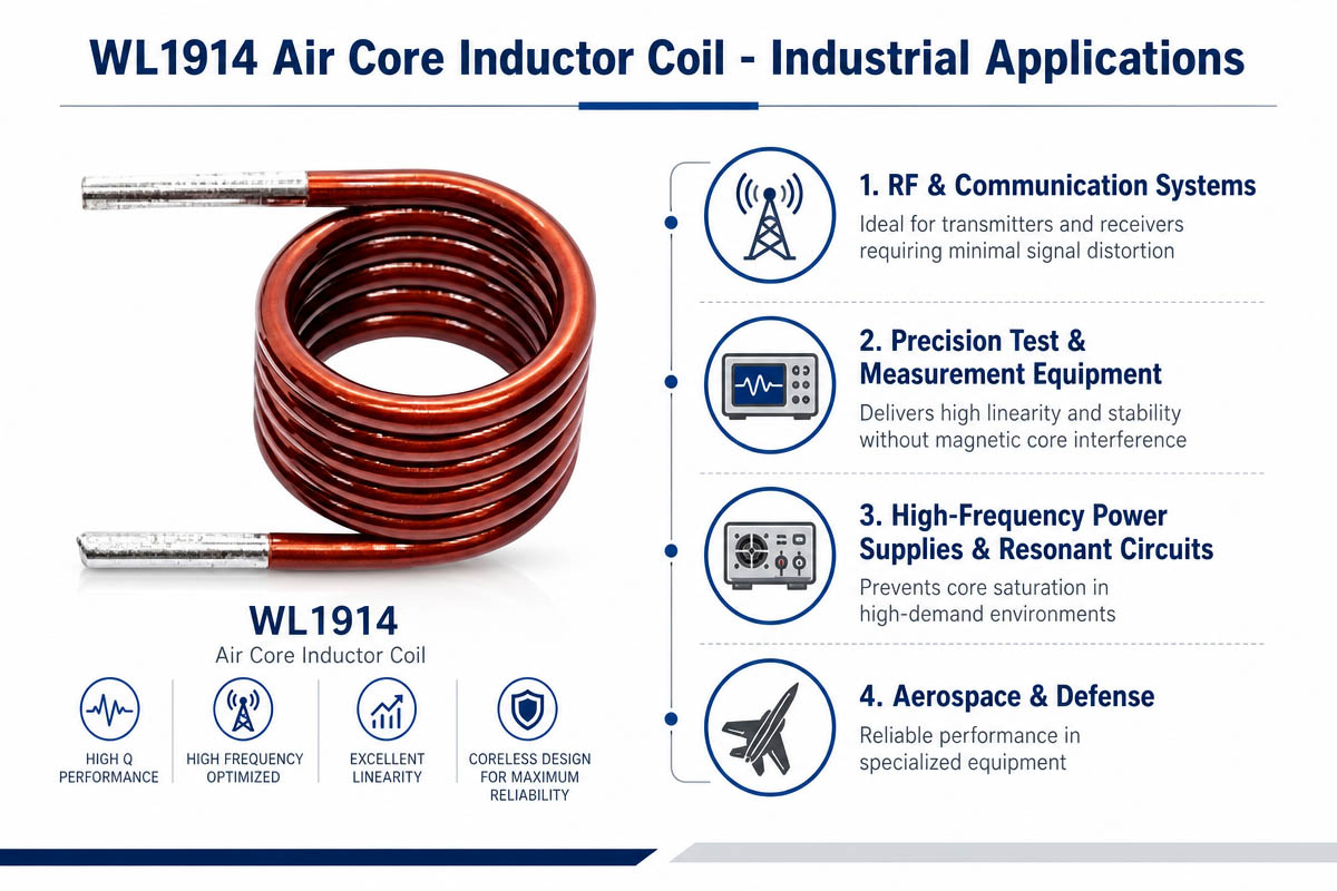Air Core Inductor Coil Industrial Application