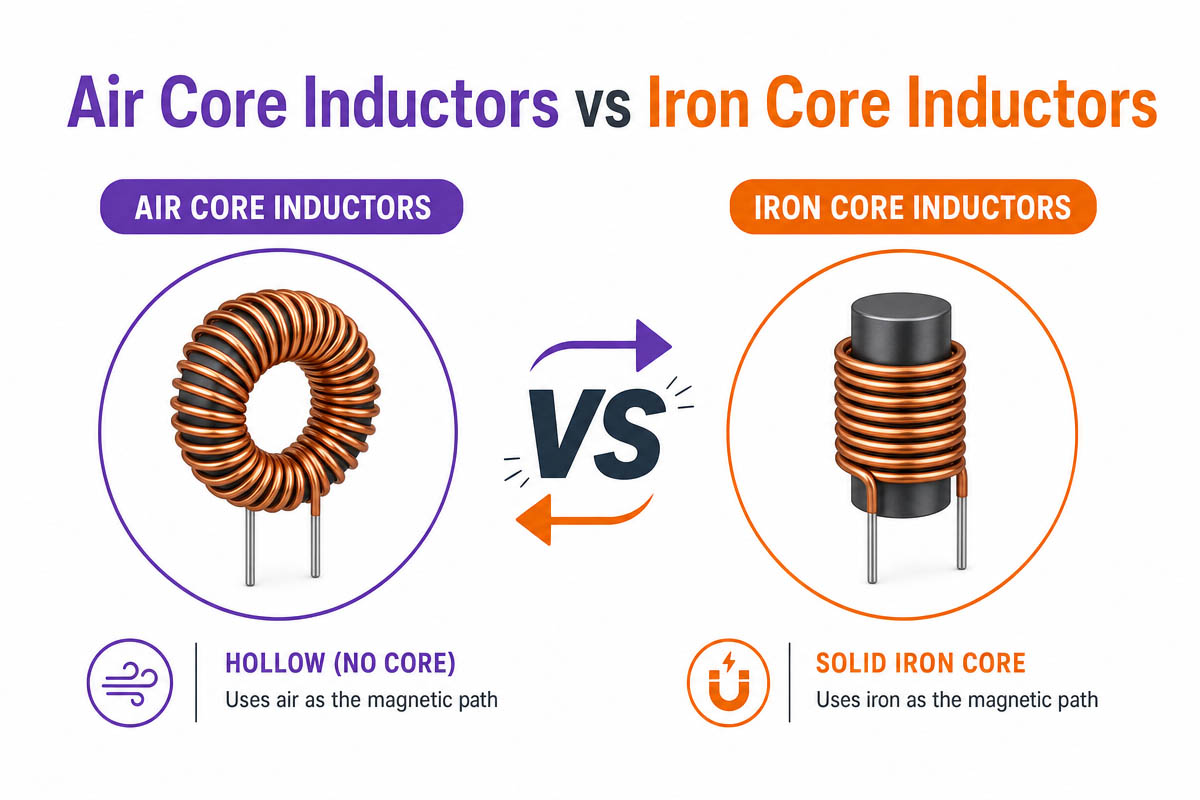 Air Core Inductors vs Iron Core Inductors