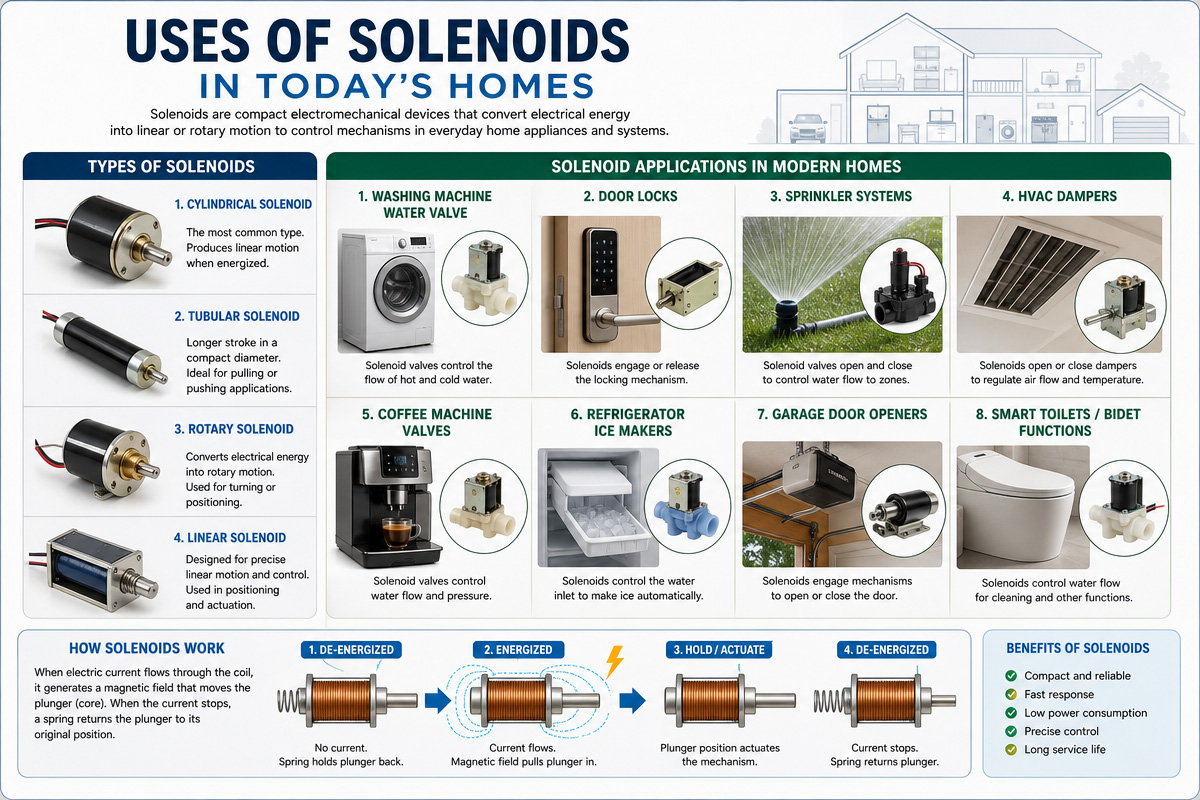 Application of Solenoids in Modern Homes