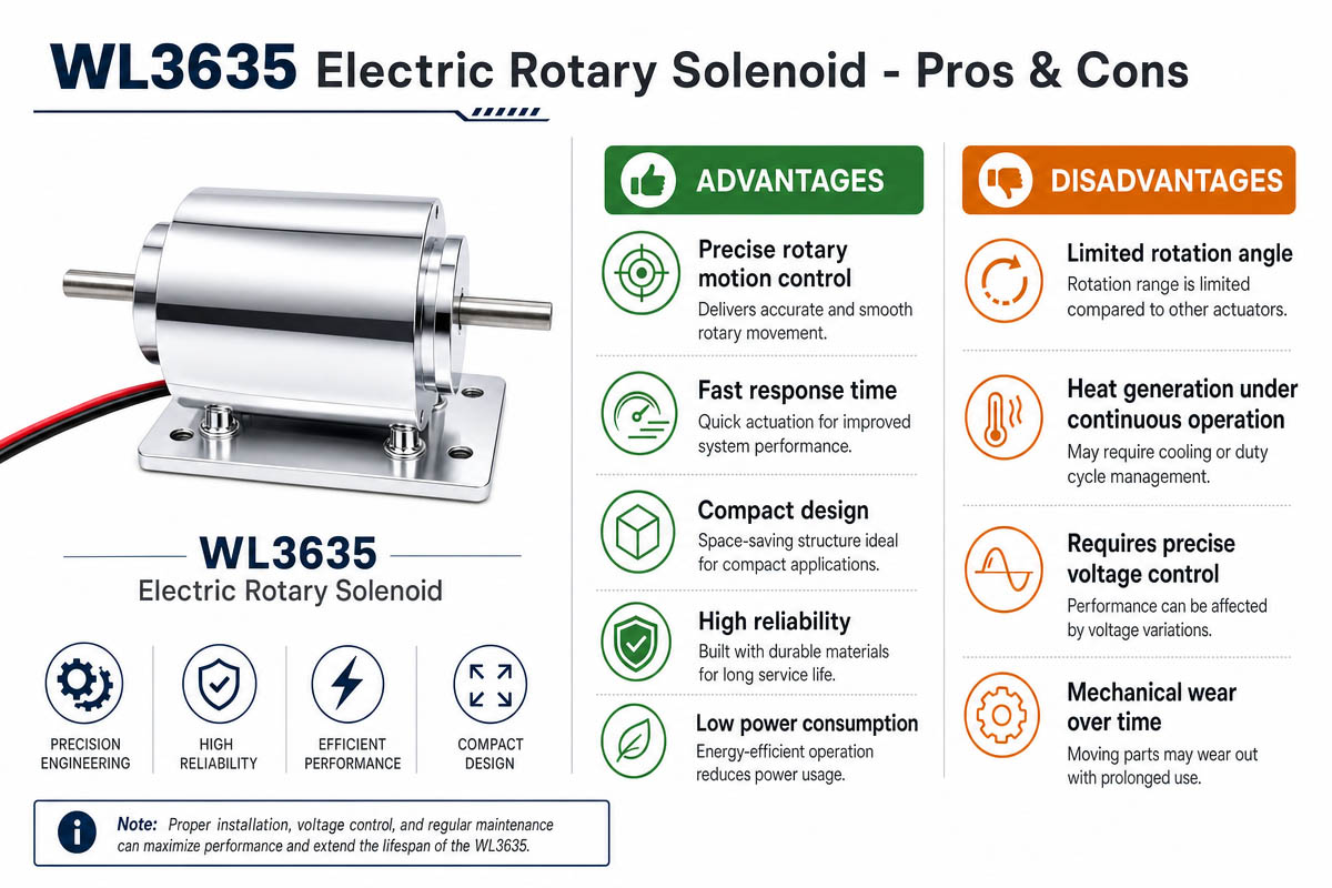 Bentahe at Disbentahe ng Electric Rotary Solenid
