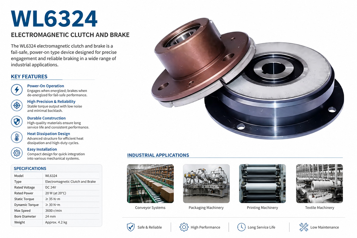 Electromagnetic Clutch and Brake Industrial Uses