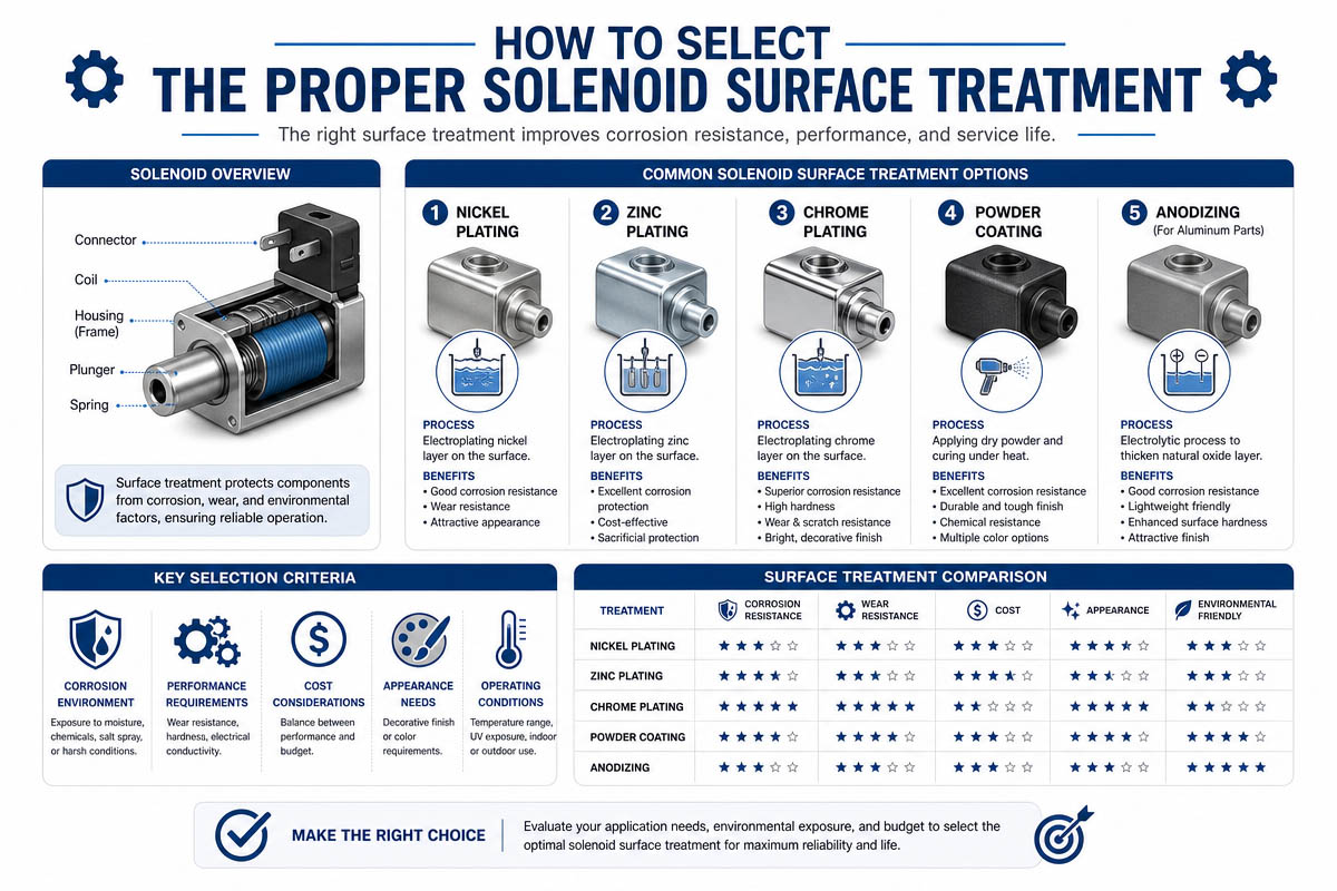 How To Select The Proper Solenoid Surface Treatment