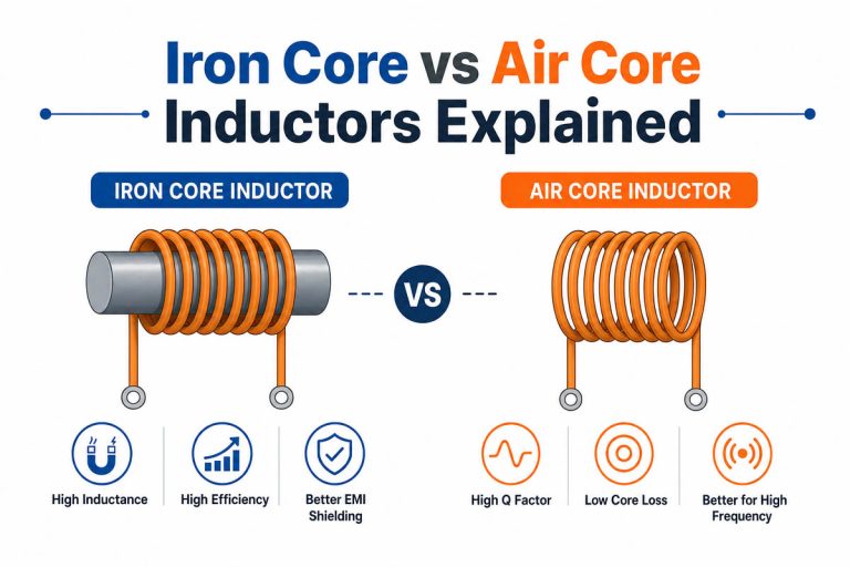 Inductoare cu miez de fier VS. cu miez de aer explicate