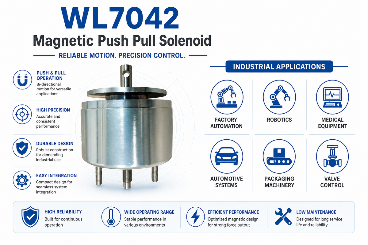 Magnet Push Pull Solenoid Industrial Application