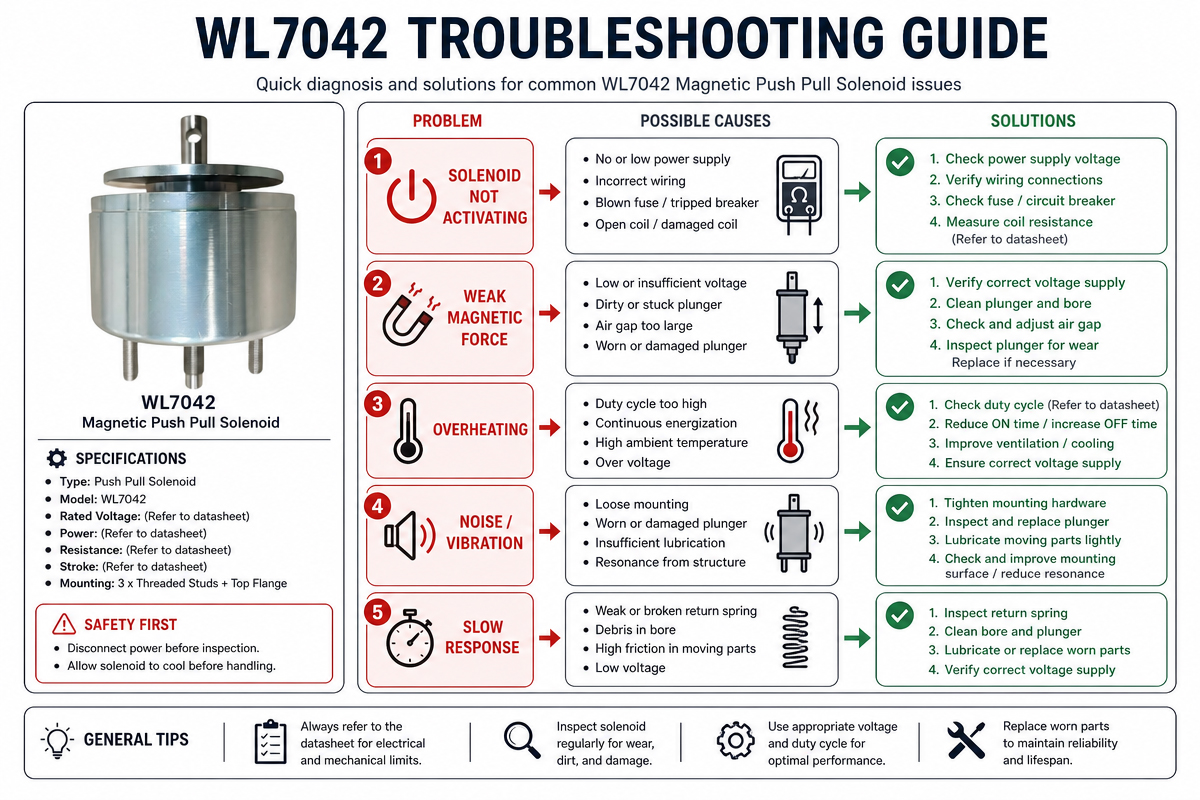 Magnet Push Pull Solenoid Troubleshooting Guide