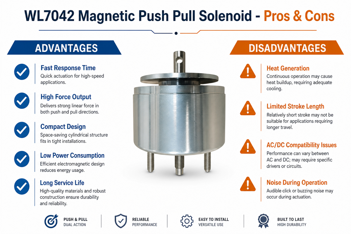 Magnet Push Pull Solenoid advantage and Disadvantage