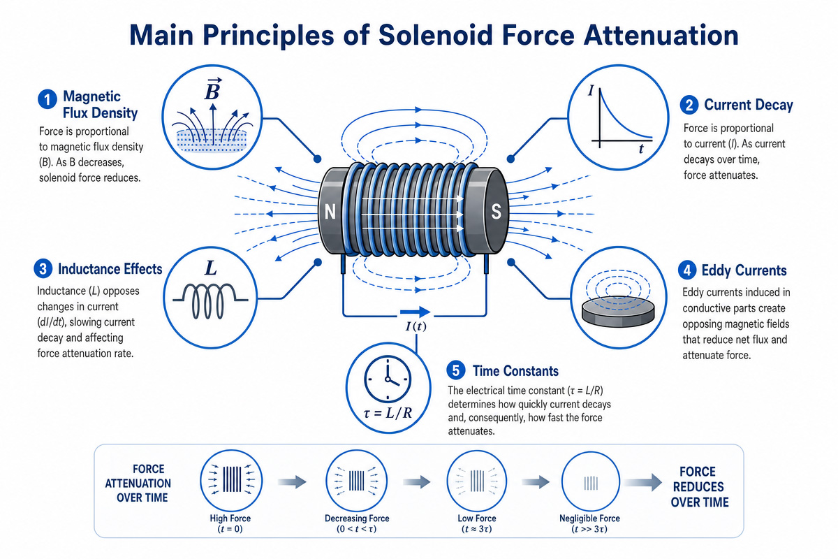 Main Principles of Solenoid Force Attenuation