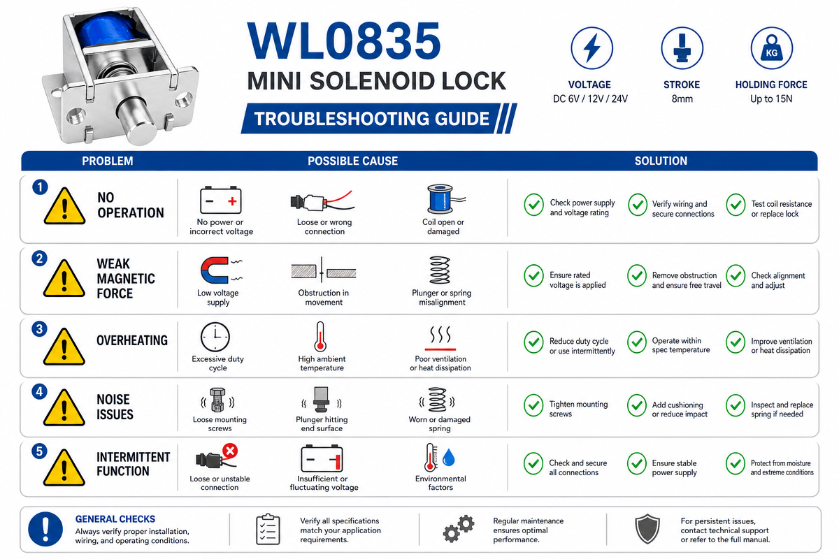 Mini Solenoid Lock Troubleshooting Guide