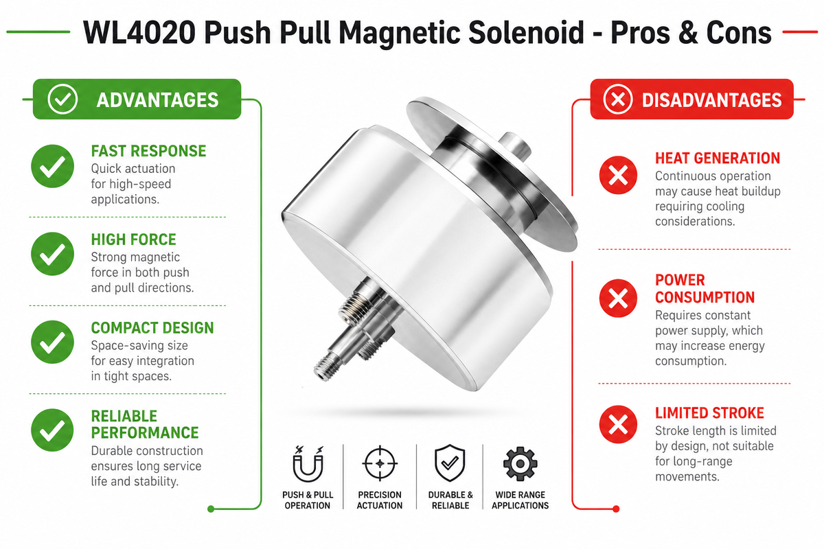 Push Pull Magnetic Solenoid Advantage and Disadvantage