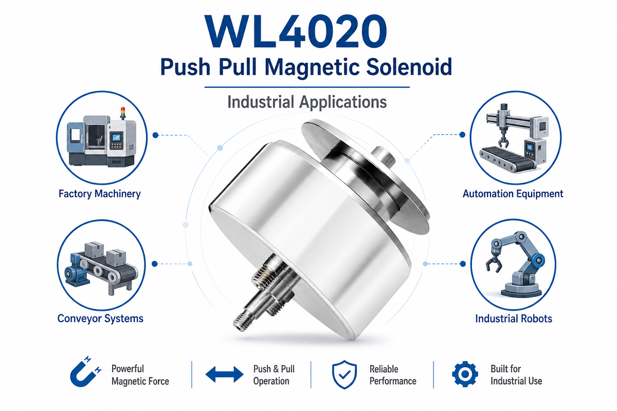 Push Pull Magnetic Solenoid Industrial Application