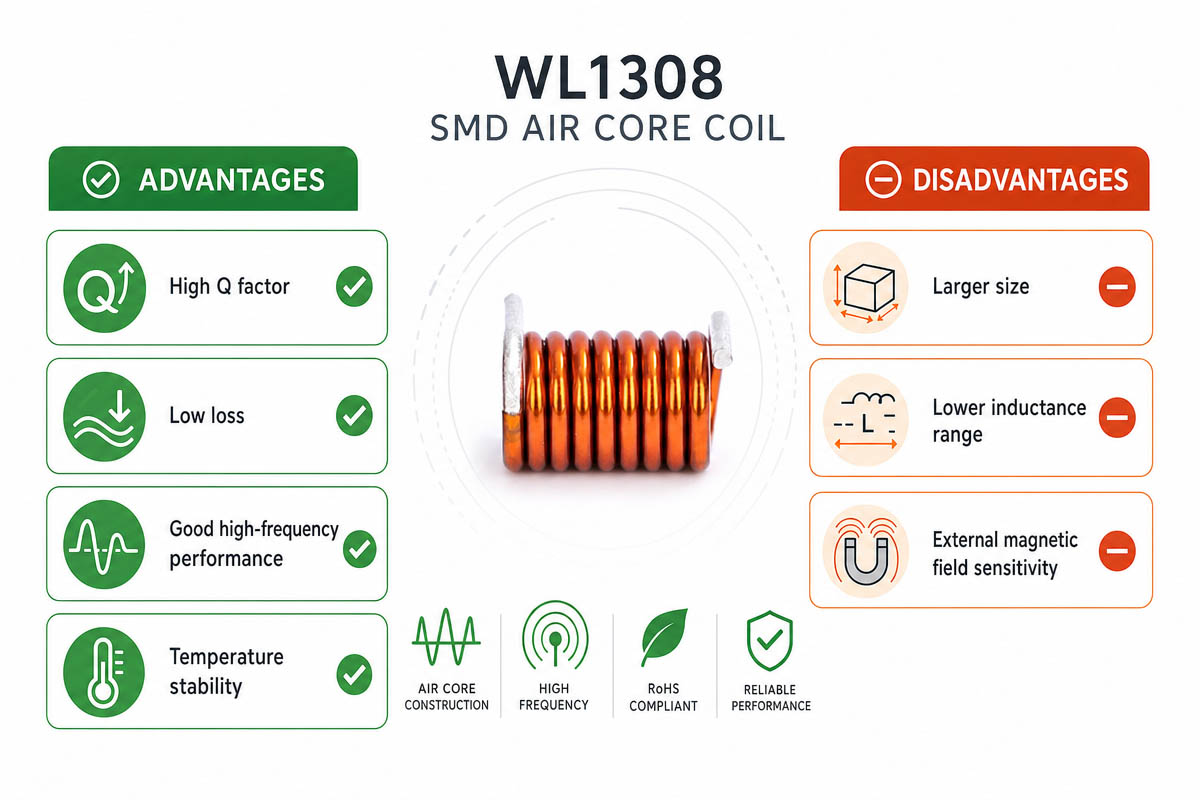 SMD Air Core Coil Advantage and Disadvantage