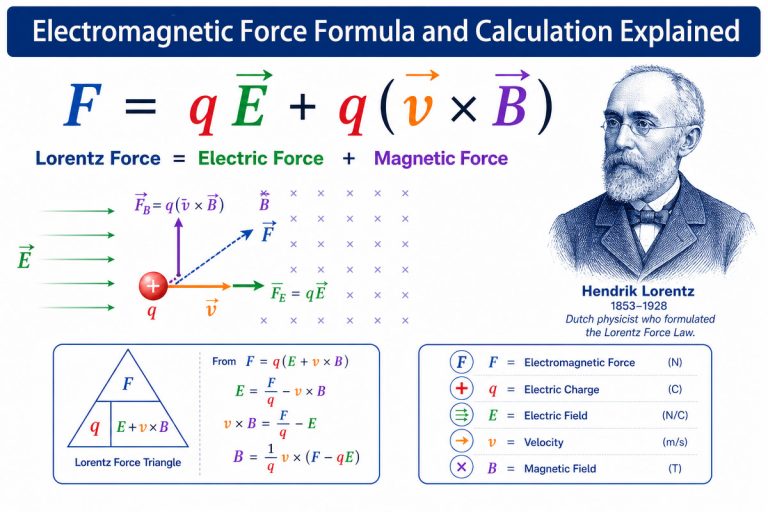 Paliwanag sa Pormula at Pagkalkula ng Electromagnetic Force