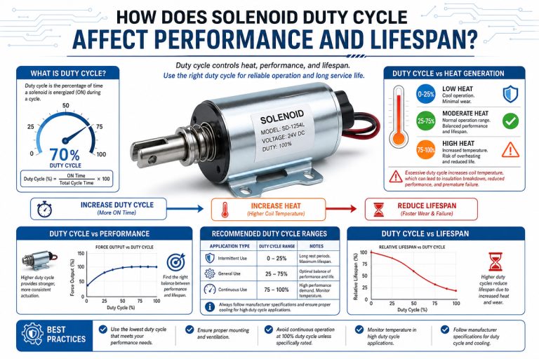Paano nakakaapekto ang solenoid duty cycle sa Pagganap at Haba ng Buhay