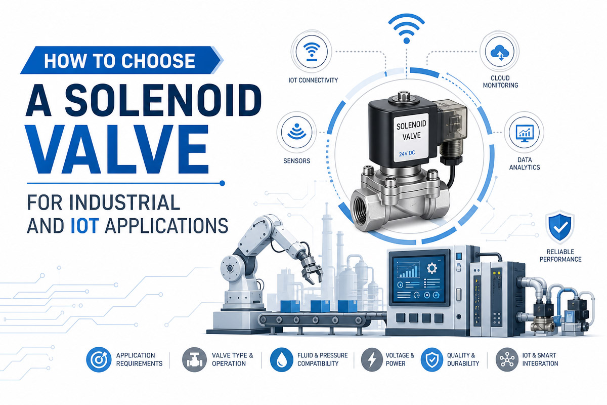 Cómo elegir una electroválvula para sistemas de IoT y automatización