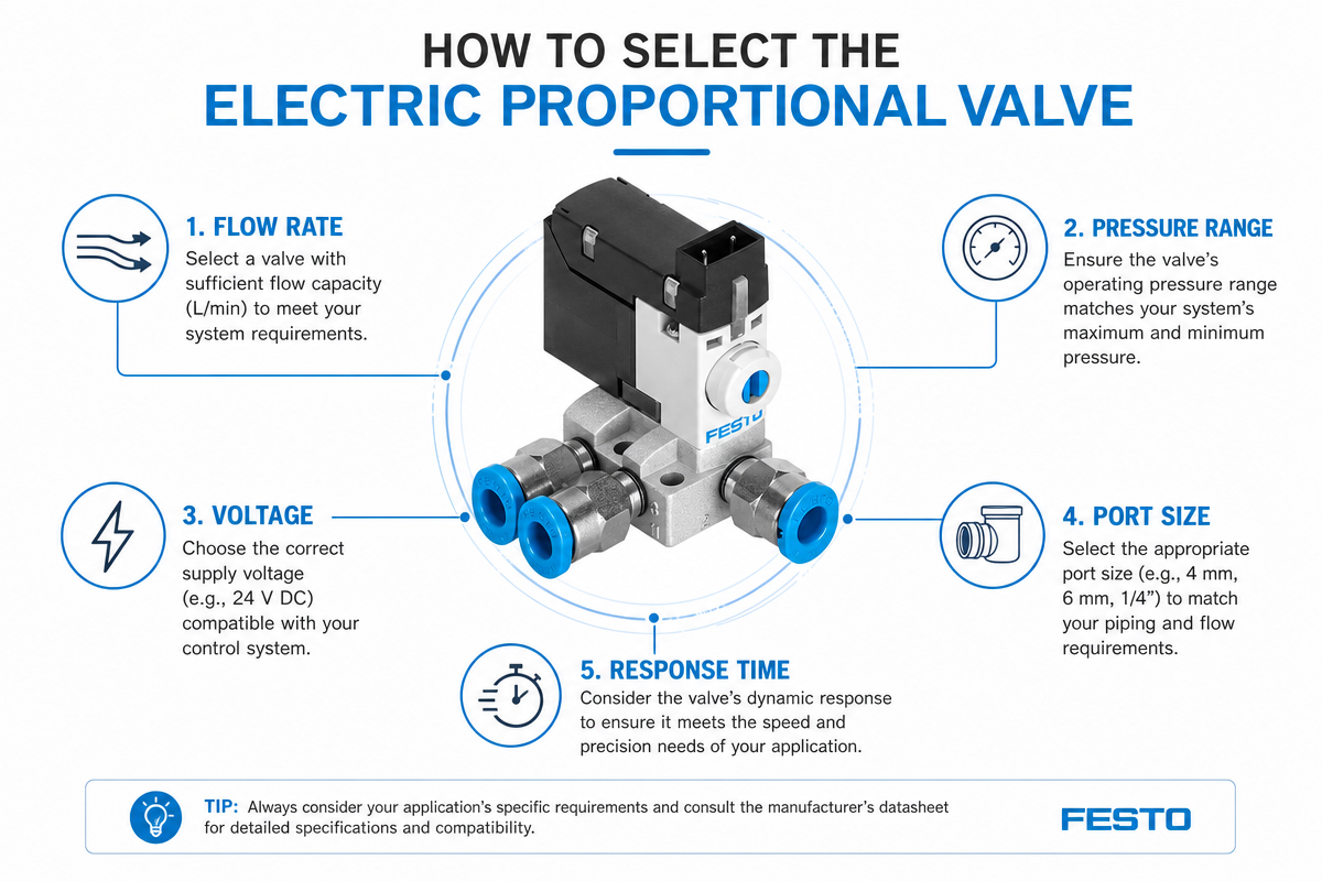 Cara memilih Katup Proporsional Elektrik
