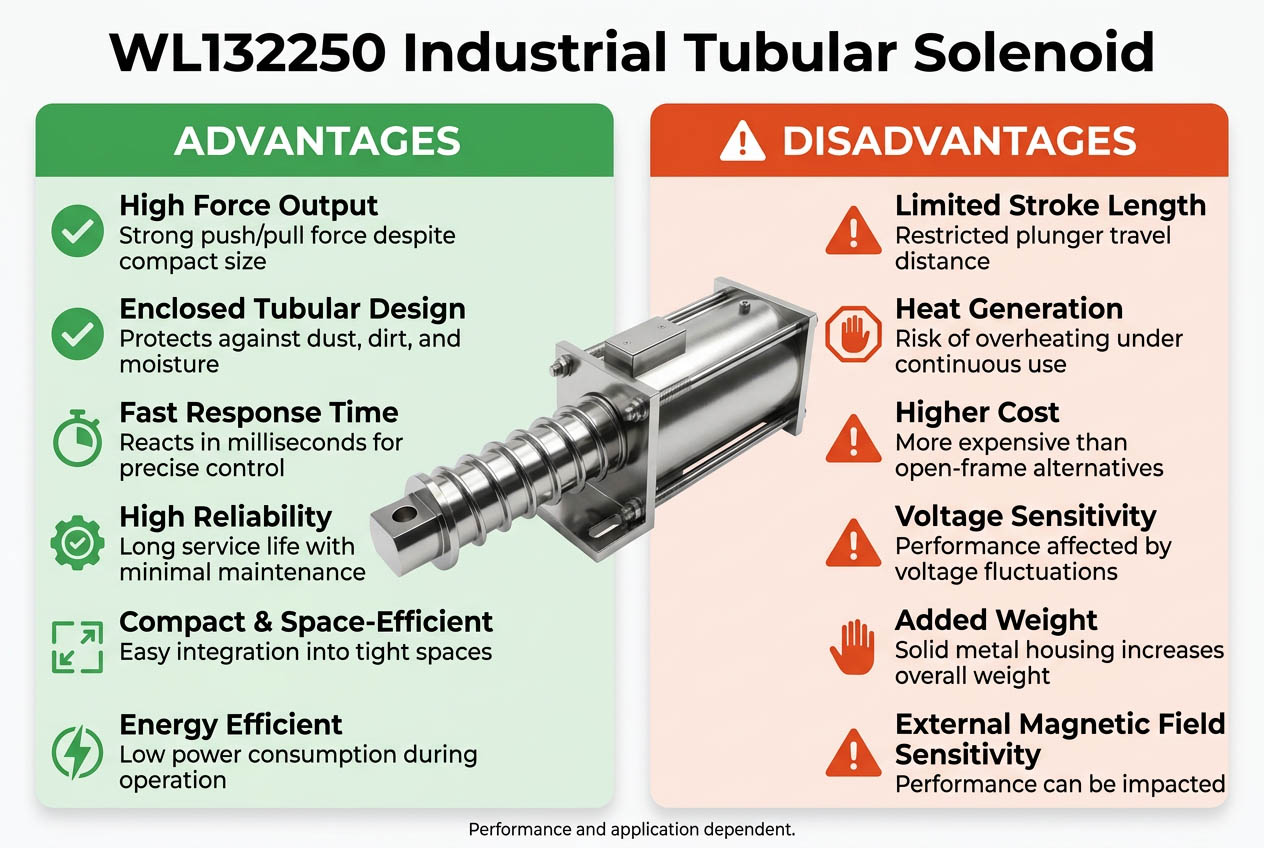 Industrial Tubular Solenoid Advantage and Disadvantage